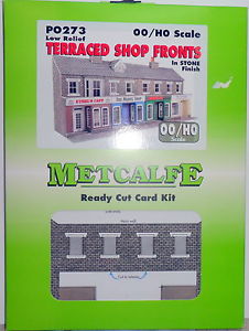 Metcalfe PO273 OO/HO Low Relief Terraced Shop Fronts Metcalfe TRAINS - HO/OO SCALE