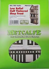 Metcalfe PO421 HO/OO Low Relief Half Timbered Shop Front Metcalfe TRAINS - HO/OO SCALE