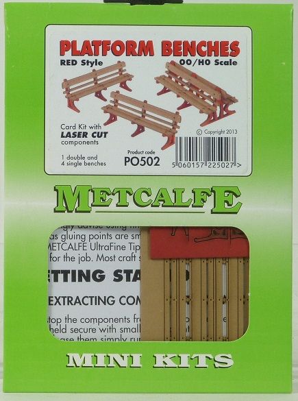 Metcalfe P0502 HO/OO Platform Benches Metcalfe TRAINS - HO/OO SCALE