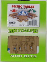 Metcalfe PO510 HO/OO Picnic Tables With Umbrellas Metcalfe TRAINS - HO/OO SCALE
