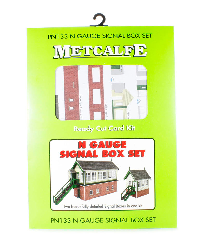 Metcalfe Pn133 N Signal Box Set Metcalfe TRAINS - N SCALE