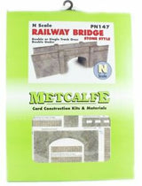 Metcalfe PN147 N Railway Bridge Stone Style Metcalfe TRAINS - N SCALE