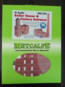 Metcalfe PN184 N Boiler House And Factory Entrance Metcalfe TRAINS - N SCALE