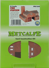 Metcalfe Pn189 N Fire Station Metcalfe TRAINS - N SCALE