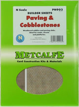 Metcalfe N Paving and Cobblestone Sheet Metcalfe TRAINS - N SCALE