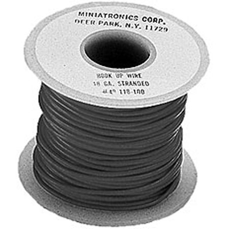Miniatronics 100 Stranded Wire 22 Gauge, Black Miniatronics ELECTRIC ACCESSORIES
