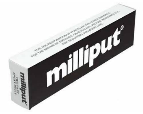Milliput Black 2 Part Epoxy Putty Milliput PAINT, BRUSHES & SUPPLIES
