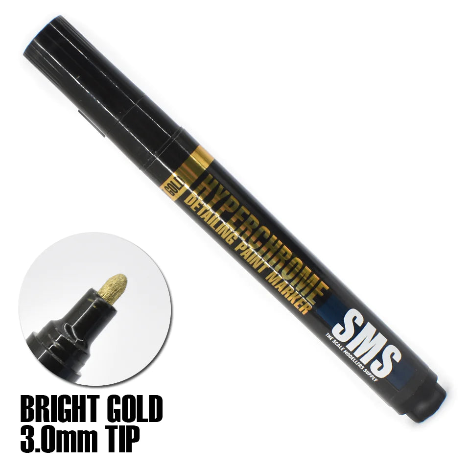 SMS HyperChrome Marker BRIGHT GOLD 3.0mm - Hobbytech Toys