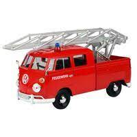 Motor Max 1/24 VW Type 2 Fire Truck with Ladder - Assorted Colours - Hobbytech Toys