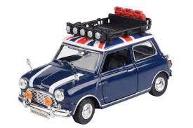 Motor Max 1/18 Morris Mini Cooper with Roof Rack - Assorted Colours - Hobbytech Toys