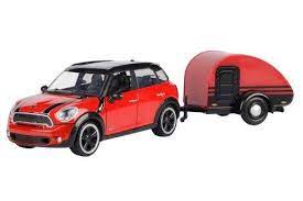 Motor Max 1/24 Mini Cooper S Countryman with Trailer - Assorted Colours - Hobbytech Toys