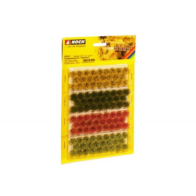 Noch 07011 Grass Tufts XL Blossom Red, Yellow and greens 92pcs Noch TRAINS - SCENERY