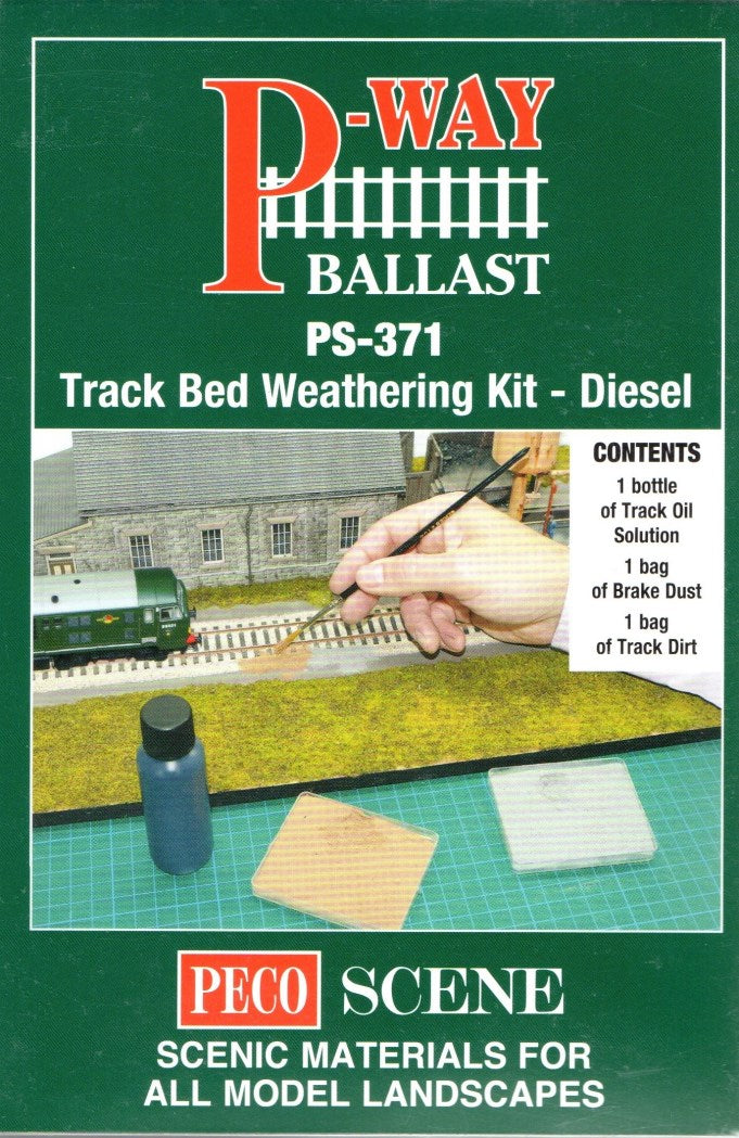 Peco Track Bed Weathering Kit Diesel Peco TRAINS - SCENERY