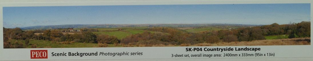 Peco SK-P04 Scenic Background Photographic Series Countryside Landscape Peco TRAINS - SCENERY