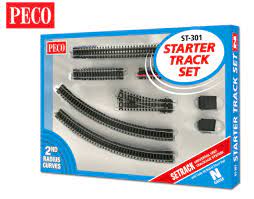 Peco ST301 N Track Starter Set 2nd Radius - Hobbytech Toys