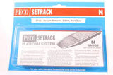 Peco ST93 N Brick Straight Platforms 144mm (2) - Hobbytech Toys