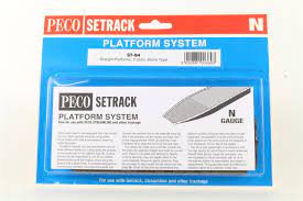 Peco ST94 N Stone Straight Platforms 144mm (2) - Hobbytech Toys