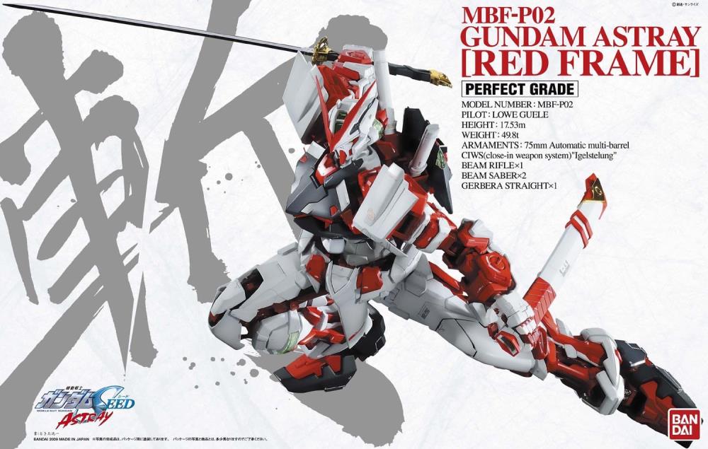 Bandai 5063544 PG 1/60 Gundam Astray Red Frame - Hobbytech Toys
