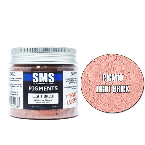 SMS PIGM10 Weathering Pigment Light Brick 50ml Scale Modellers Supply PAINT, BRUSHES & SUPPLIES