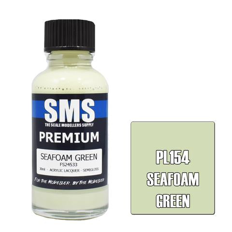 SMS PL154 Premium Acrylic Lacquer Seaform Green 30ml Scale Modellers Supply PAINT, BRUSHES & SUPPLIES