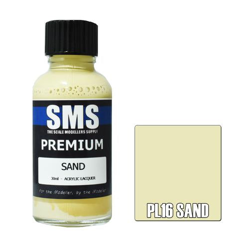 SMS PL16 Premium Acrylic Lacquer Sand 30ml Scale Modellers Supply PAINT, BRUSHES & SUPPLIES