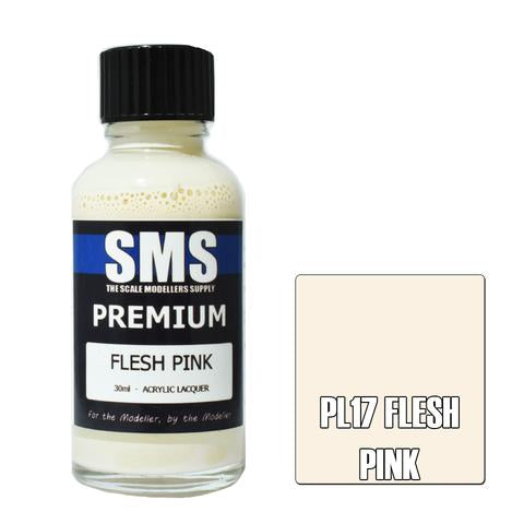 SMS PL17 Premium Acrylic Lacquer Flesh Pink 30ml Scale Modellers Supply PAINT, BRUSHES & SUPPLIES