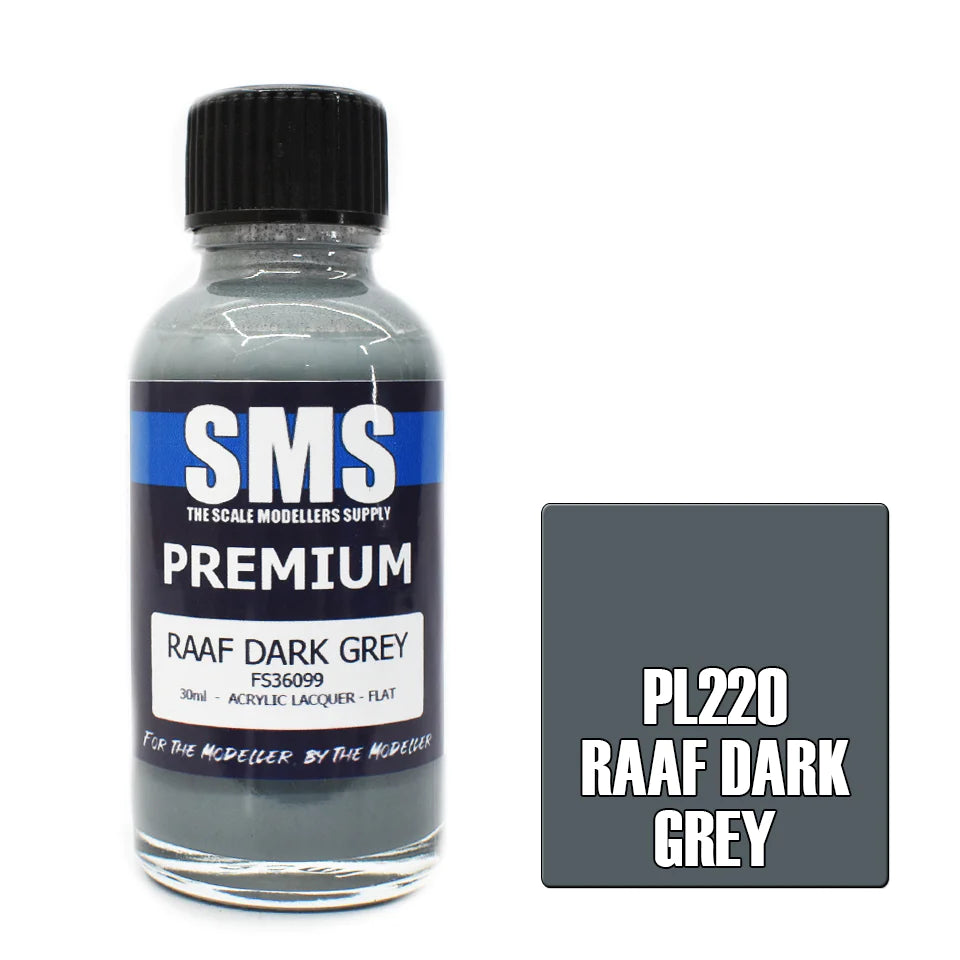 SMS PL220 Premium Acrylic Lacquer RAAF Dark Grey 30ml - Hobbytech Toys