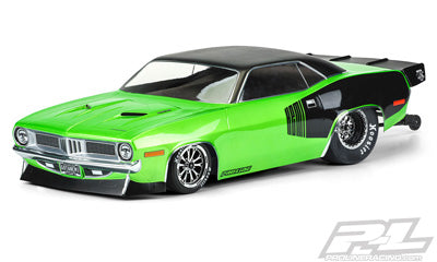 Proline 3550-00 1972 Plymouth Barracuda Clear Body fro Slash 2wd Drag Car and DR10 PROLINE RC CARS - PARTS
