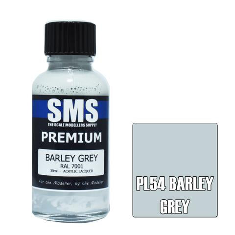SMS PL54 Premium Acrylic Lacquer Barley Grey 30ml Scale Modellers Supply PAINT, BRUSHES & SUPPLIES