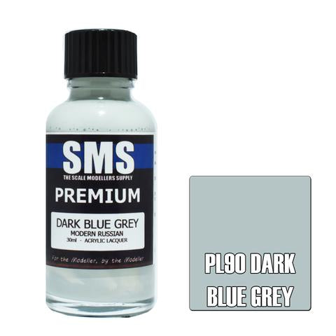 SMS PL90 Premium Acrylic Lacquer Dark Blue Grey 30ml Scale Modellers Supply PAINT, BRUSHES & SUPPLIES