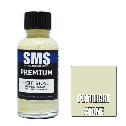 SMS PL91 Premium Acrylic Lacquer Light Stone 30ml Scale Modellers Supply PAINT, BRUSHES & SUPPLIES