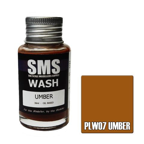 SMS PLW07 Weathering Wash Umber 30ml Scale Modellers Supply PAINT, BRUSHES & SUPPLIES