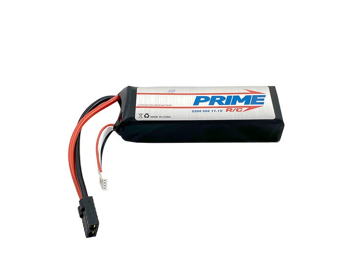 Prime RC 5200mah 3S 11.1v 50C Soft Case LiPo Battery Traxxas Connector PRIME RC BATTERIES & CHARGERS