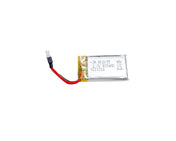 Compact 400mAh 1S LiPo battery for Prime RC mini warbird, featuring red and black wires for secure connection.