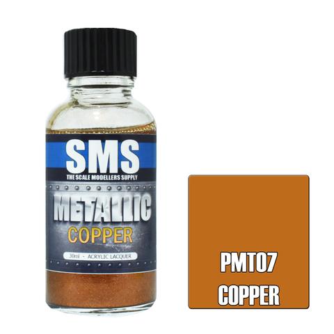 SMS PMT07 Premium Acrylic Lacquer Metallic Copper 30ml Scale Modellers Supply PAINT, BRUSHES & SUPPLIES