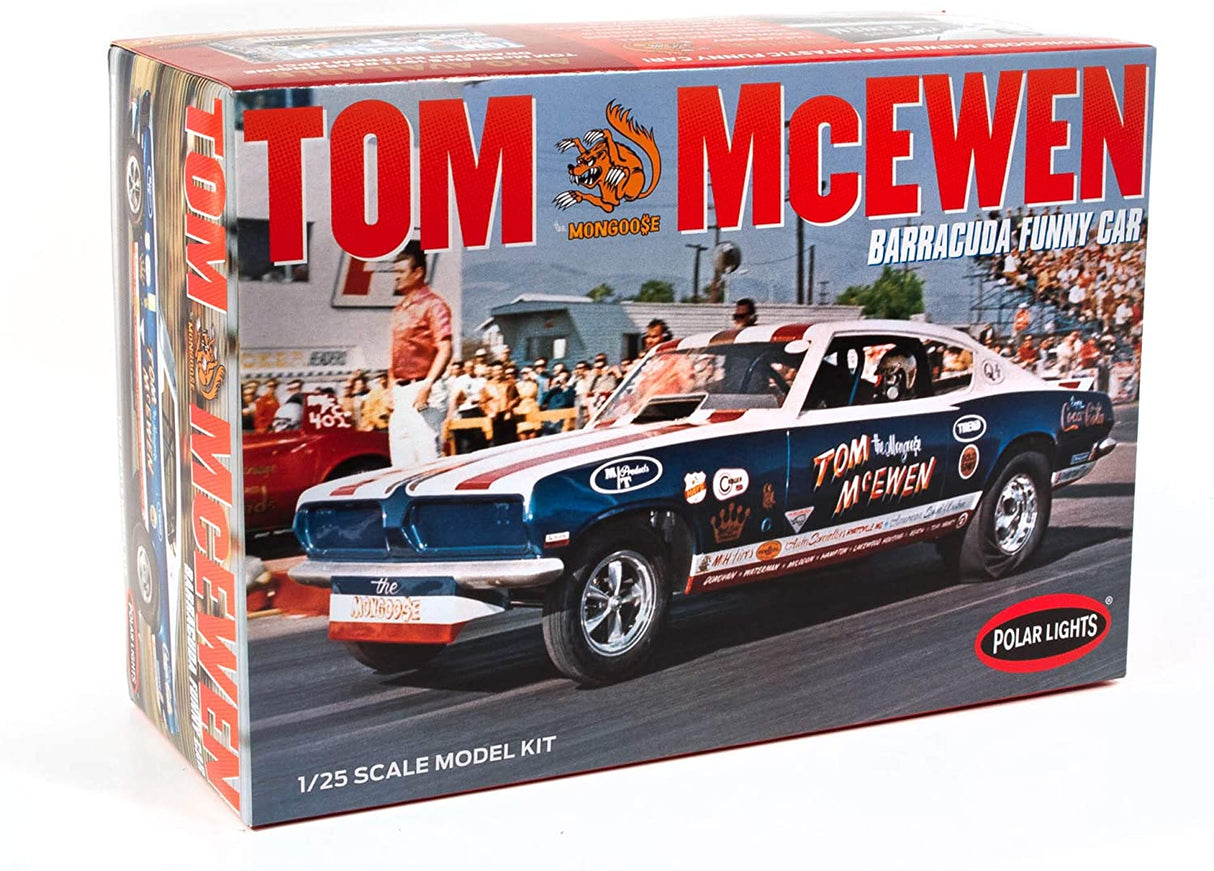 Polar Lights 1/25 Tom Mcewen Barracuda Funny Car Polar Lights PLASTIC MODELS