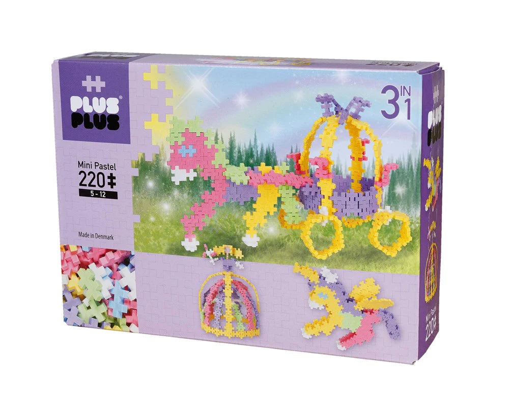 Plus-Plus - Pastel - 3 in 1 - Fairy Tale - 220 pcs - Hobbytech Toys