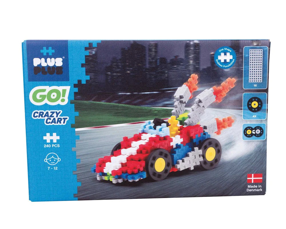 Plus-Plus - Go! Crazy Cart - 240pcs - Hobbytech Toys
