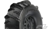 Proline 10189-10 Dumont Paddle Sand/Snow Tires Mounted on Black 17mm Wheels (2) - Hobbytech Toys