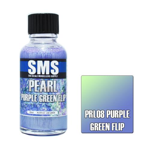 SMS PRL08 Premium Acrylic Lacquer Pearl Purple Green Flip 30ml Scale Modellers Supply PAINT, BRUSHES & SUPPLIES