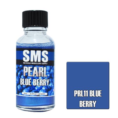 SMS PRL11 Premium Acrylic Lacquer Pearl Blue Berry 30ml Scale Modellers Supply PAINT, BRUSHES & SUPPLIES