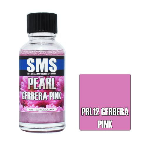 SMS PRL12 Premium Acrylic Lacquer Pearl Gerbera Pink 30ml Scale Modellers Supply PAINT, BRUSHES & SUPPLIES