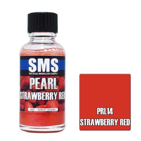SMS PRL14 Premium Acrylic Lacquer Pearl Strawberry Red 30ml Scale Modellers Supply PAINT, BRUSHES & SUPPLIES