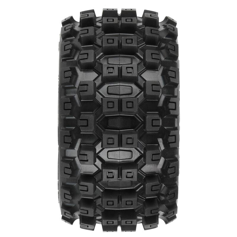 Proline Badlands MX28 2.8in Tyres Mounted on Raid Black 6x30 Wheels, F/R, PR10125-10 - Hobbytech Toys