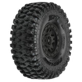 Proline Hyrax 1.9 G8 Tyres Mounted on Impulse Black Wheels, PR10128-10 - Hobbytech Toys