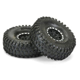 Proline Hyrax 1.9 G8 Tyres Mounted on Impulse Black / Silver Wheels, F/R, PR10128-13 - Hobbytech Toys