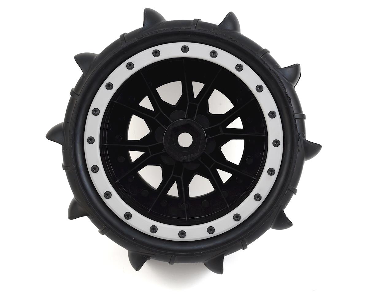 Proline Fr/R Sling Shot 4.3, X-Maxx Tyres Mounted on Impulse Black / Grey Wheels, PR10146-13 - Hobbytech Toys