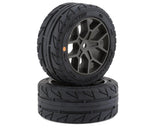 Proline 1/8 Vector S3, F/R 35/85 2.4in Belted Tyres Mounted on 14mm Hex, PR10204-10 - Hobbytech Toys