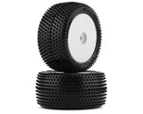 Proline Prism Carpet Tyres Mounted on White Wheels, Mini-B Rear, PR8297-13 - Hobbytech Toys