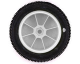 Proline Prism Carpet Tyres Mounted on White Wheels, Mini-B Rear, PR8297-13 - Hobbytech Toys